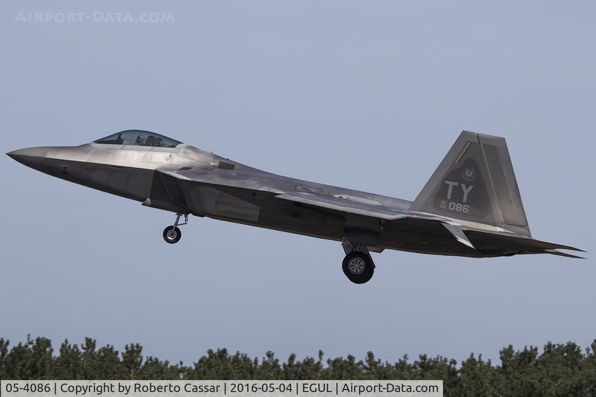 05-4086, Lockheed Martin F-22A Raptor C/N 4086, Lakenheath 2016