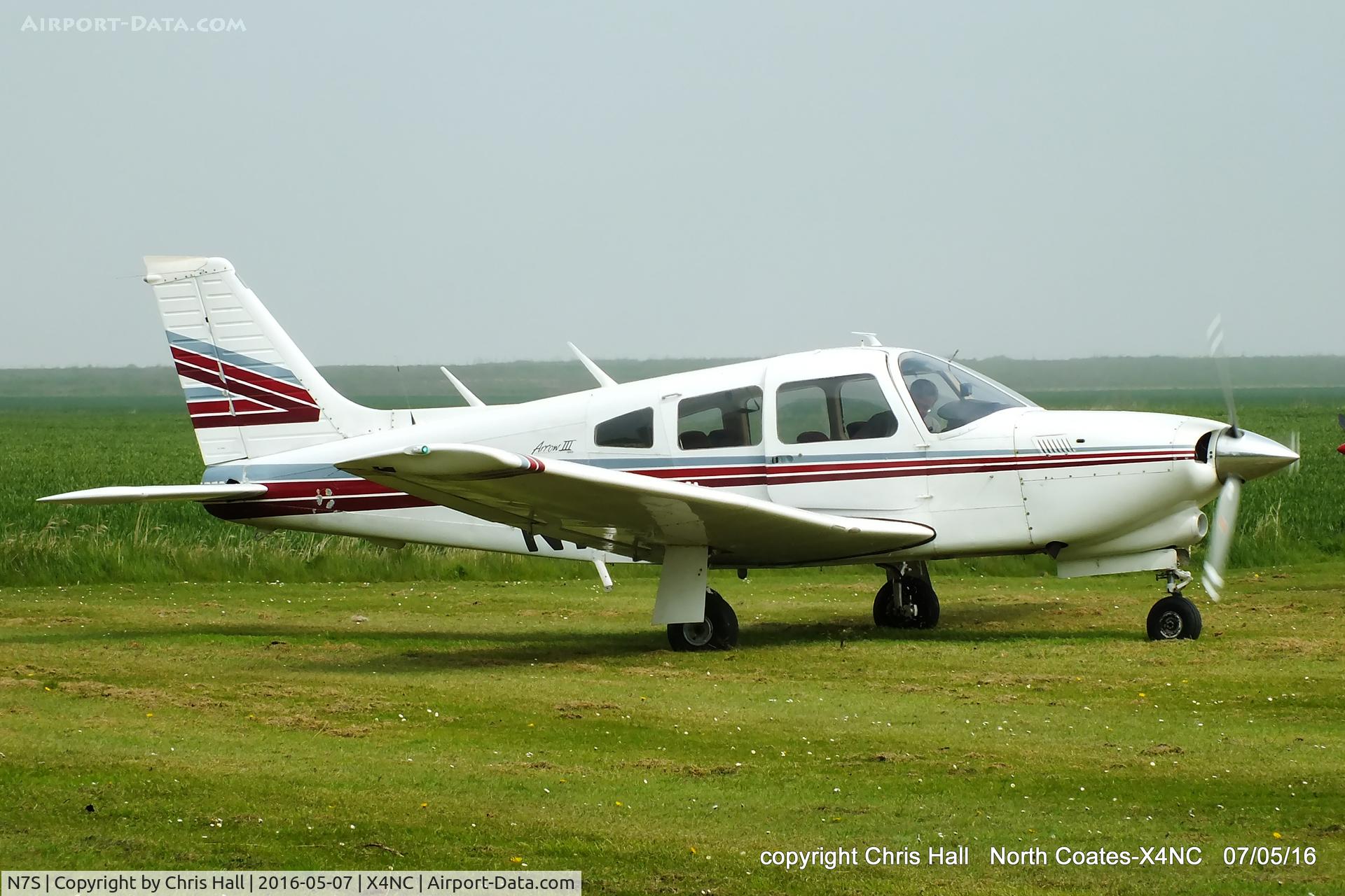N7S, 1977 Piper PA-28R-201T Cherokee Arrow III C/N 28R-7703050, at North Coates