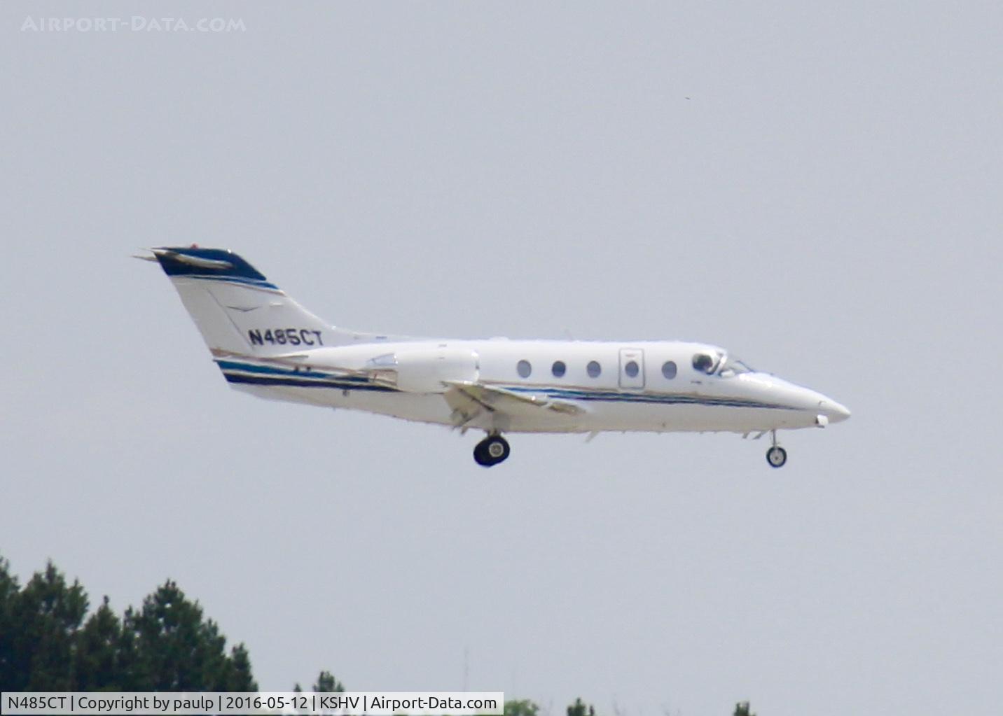 N485CT, Hawker Beechcraft 400A Beechjet C/N RK-545, At Shreveport Regional.