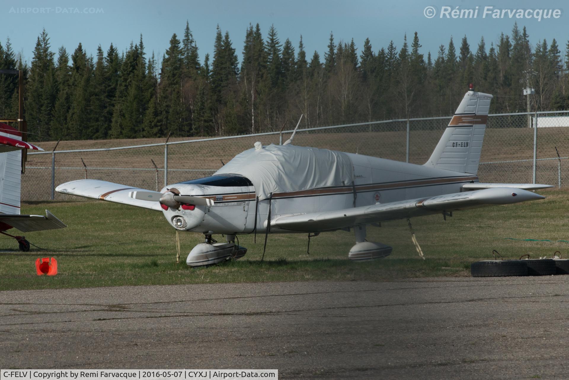 C-FELV, 1969 Piper PA-28-140 C/N 28-25141, Parked south of main terminal.