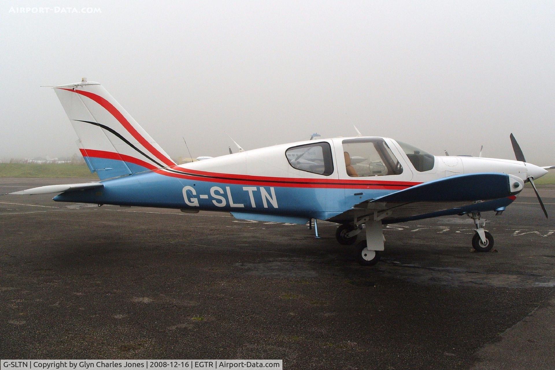 G-SLTN, 1987 Socata TB-20 Trinidad C/N 763, Taken on a quiet cold and foggy day. With thanks to Elstree control tower who granted me authority to take photographs on the aerodrome. Previously HB-KBR. Owned by Oceana Air Ltd.