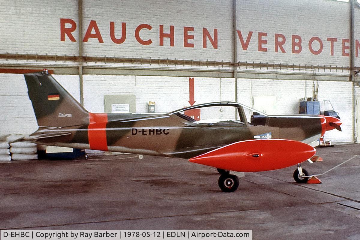 D-EHBC, 1972 SIAI-Marchetti SF-260 C/N 2-59, SIAI-Marchetti SF.260 [2-59] Dusseldorf-Monchengladbach~D 12/05/1978. From a slide.