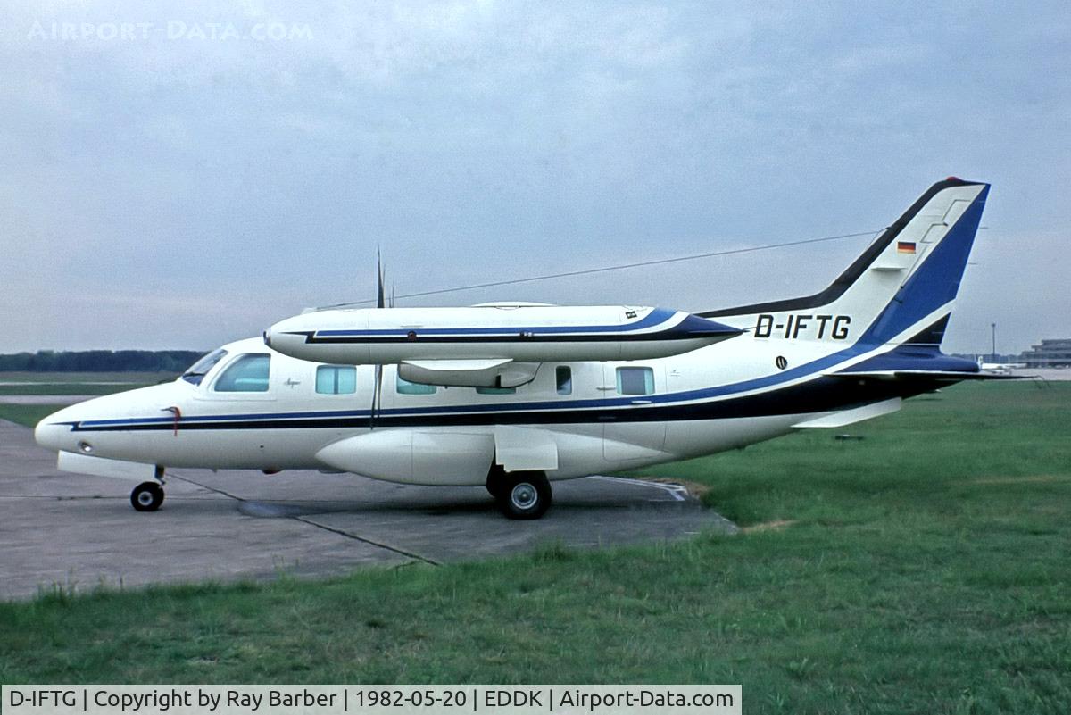 D-IFTG, 1980 Mitsubishi MU-2B-60 Marquise C/N 779SA, Mitsubishi MU-2B-60 Marquise [779SA] Cologne-Koln Bonn~D 20/05/1982. From a slide.