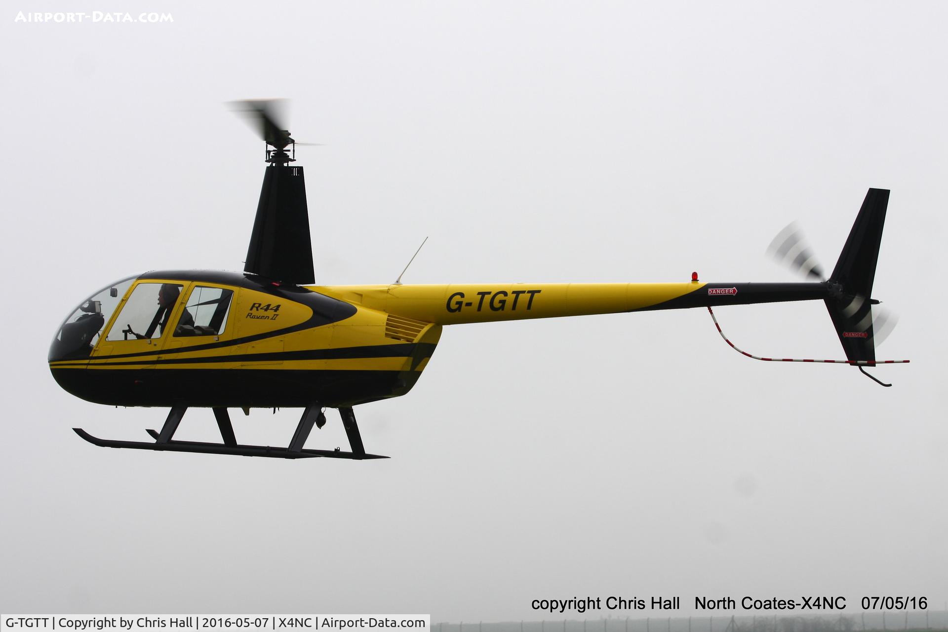G-TGTT, 2002 Robinson R44 Raven II C/N 10023, at North Coates