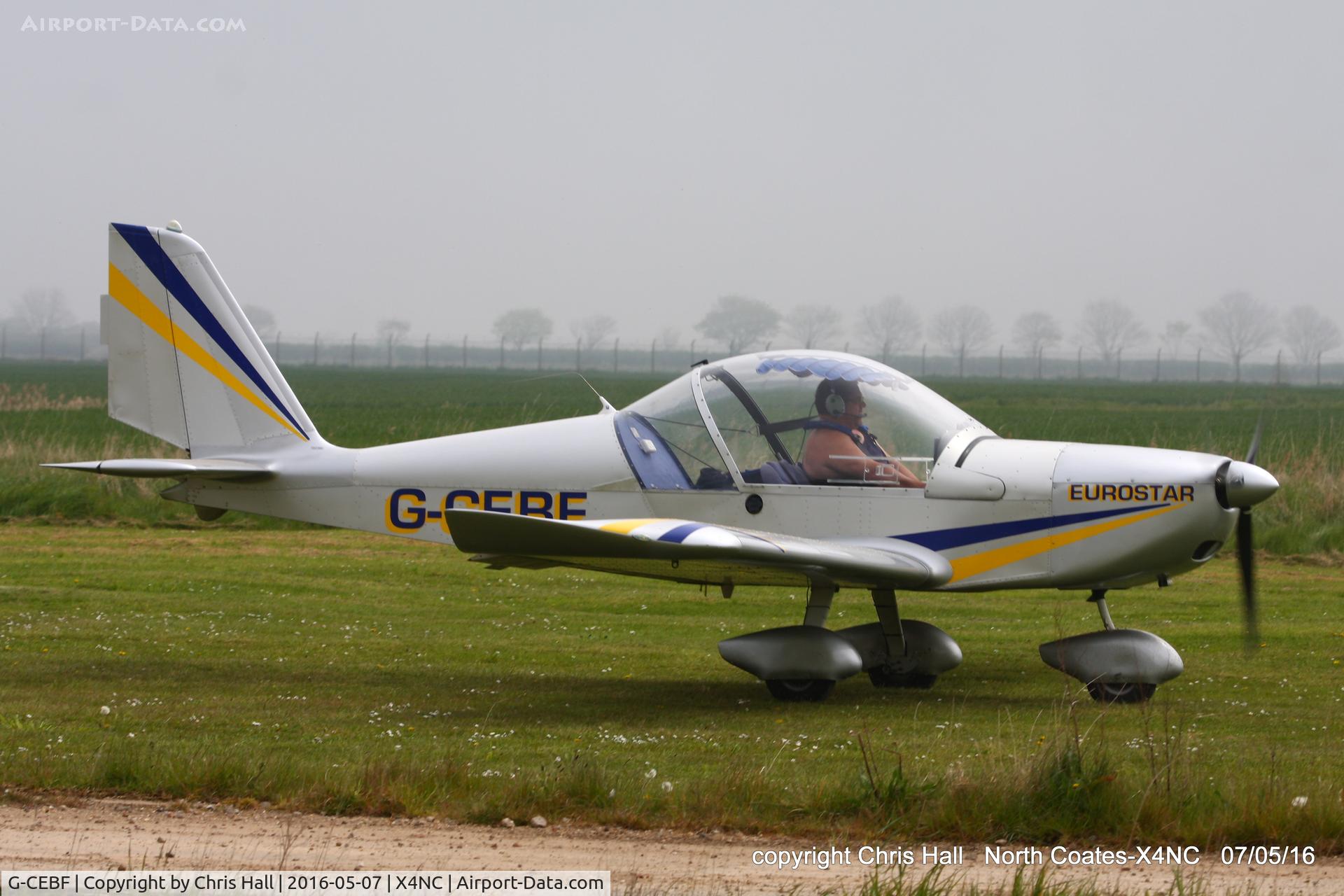 G-CEBF, 2006 Aerotechnik EV-97A Eurostar C/N PFA 315A-14525, at North Coates