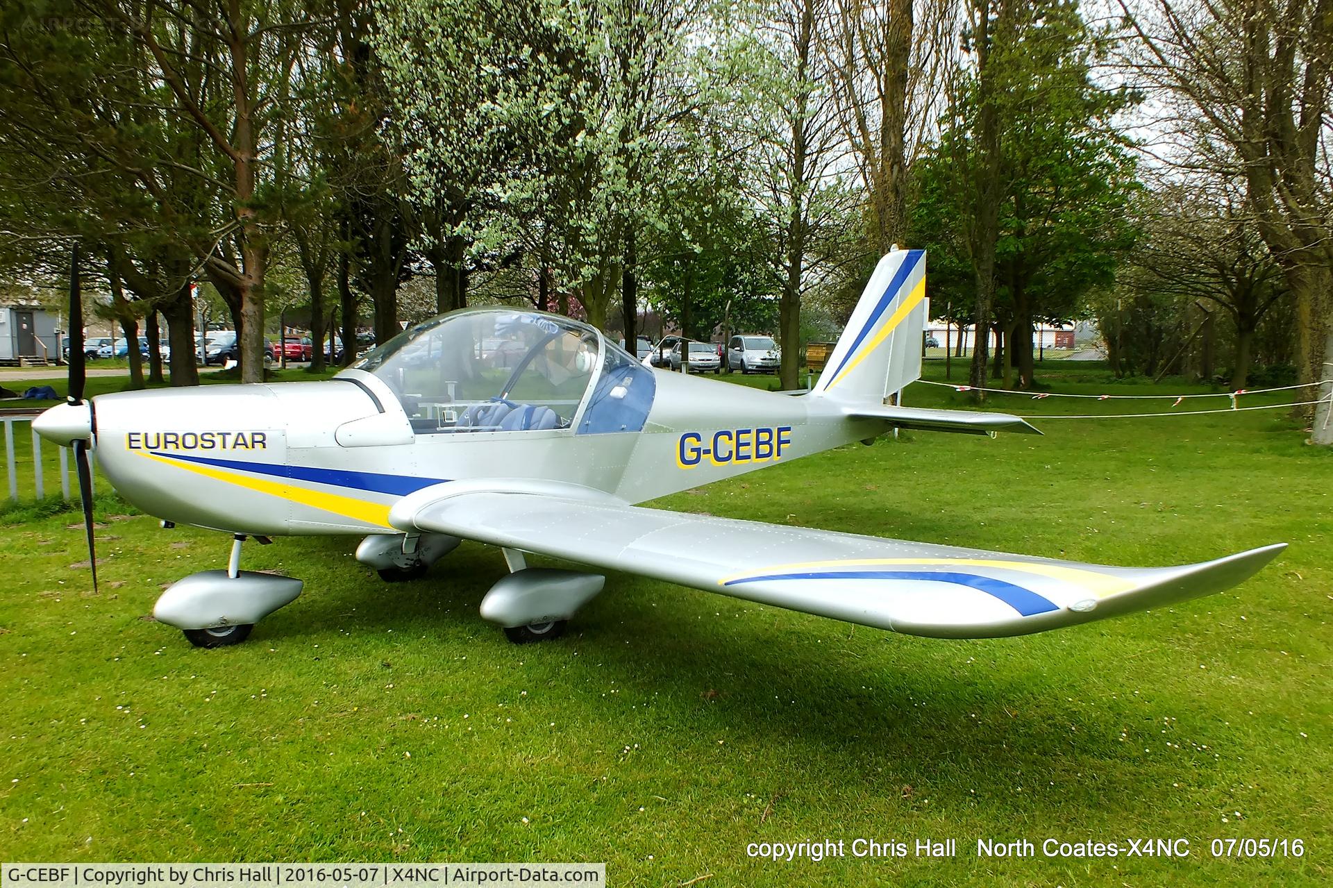 G-CEBF, 2006 Aerotechnik EV-97A Eurostar C/N PFA 315A-14525, at North Coates
