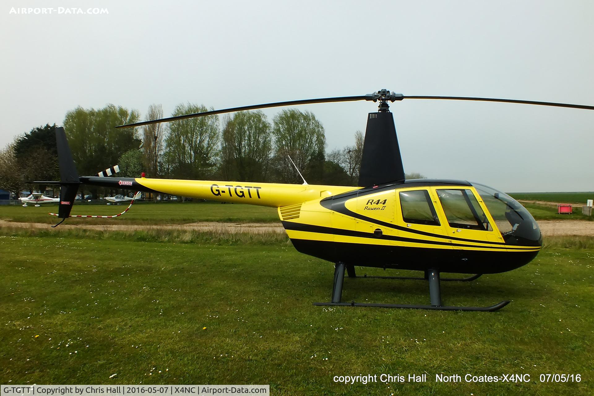 G-TGTT, 2002 Robinson R44 Raven II C/N 10023, at North Coates