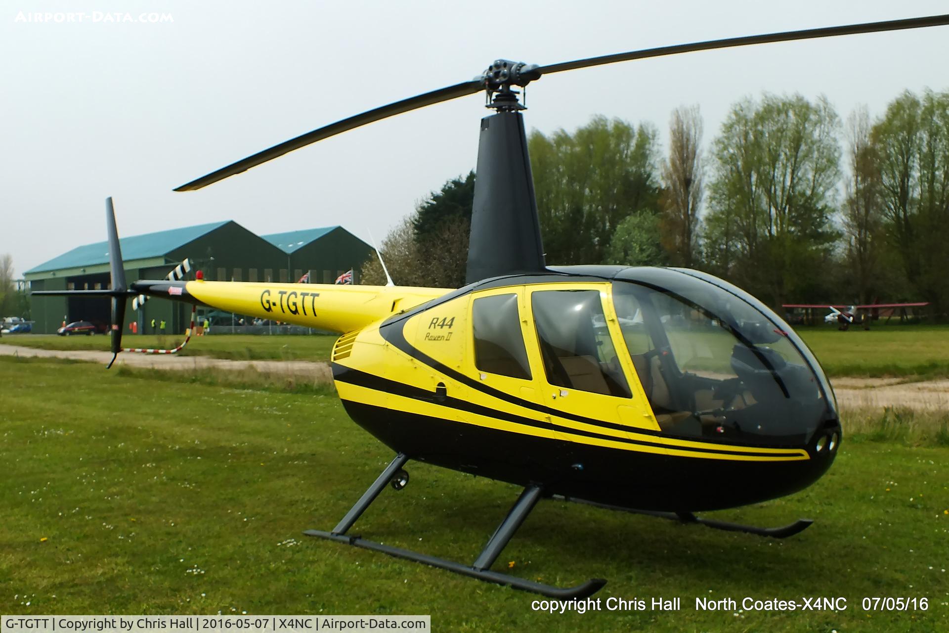 G-TGTT, 2002 Robinson R44 Raven II C/N 10023, at North Coates