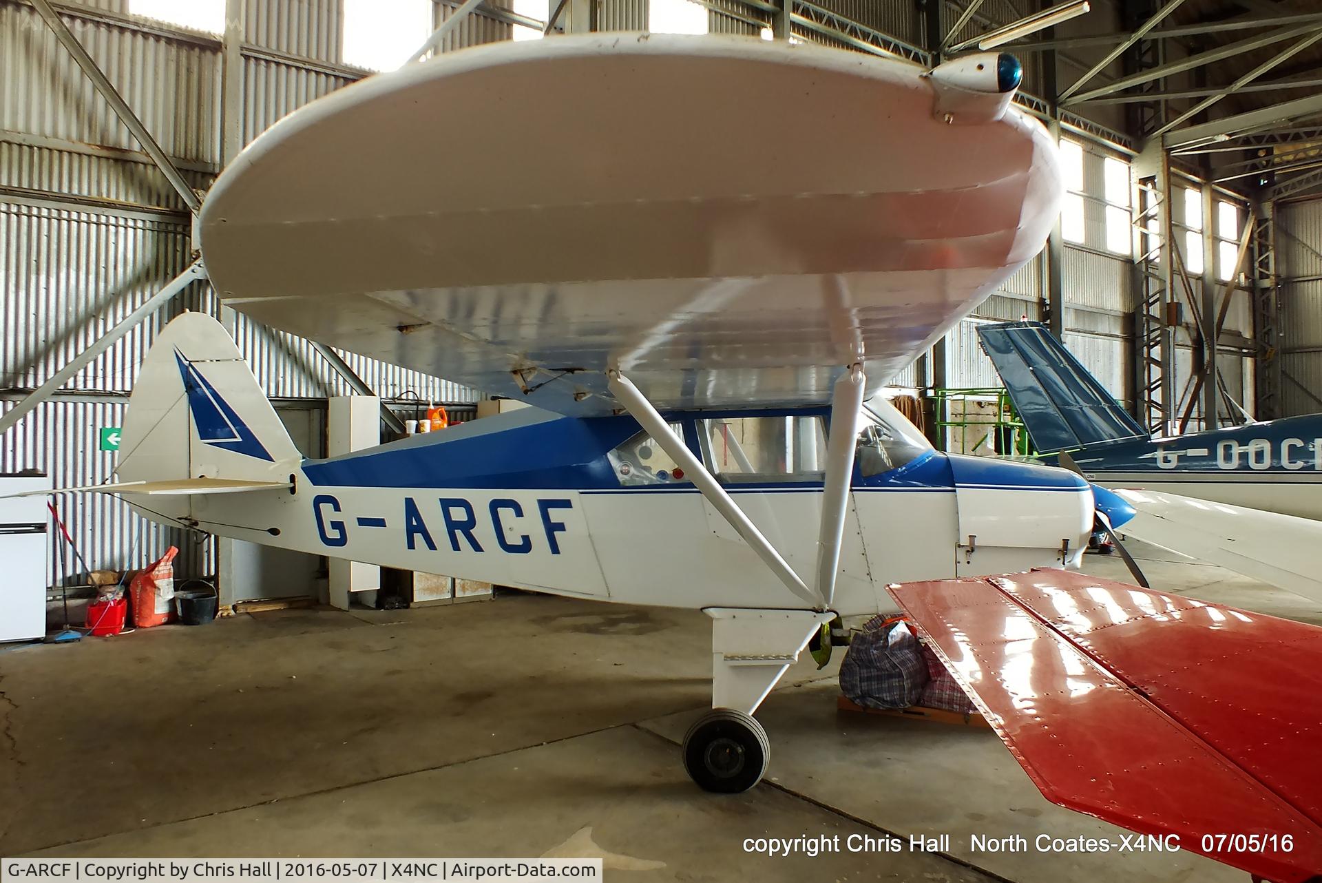 G-ARCF, 1956 Piper PA-22-150 Caribbean C/N 22-4563, at North Coates