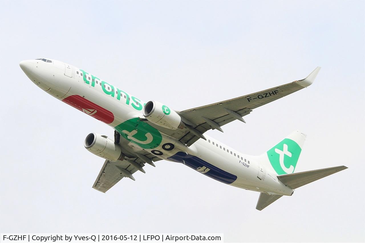 F-GZHF, 2009 Boeing 737-8K2 C/N 29677, Boeing 737-8K2, Take off rwy 26, Paris-Orly airport (LFPO-ORY)
