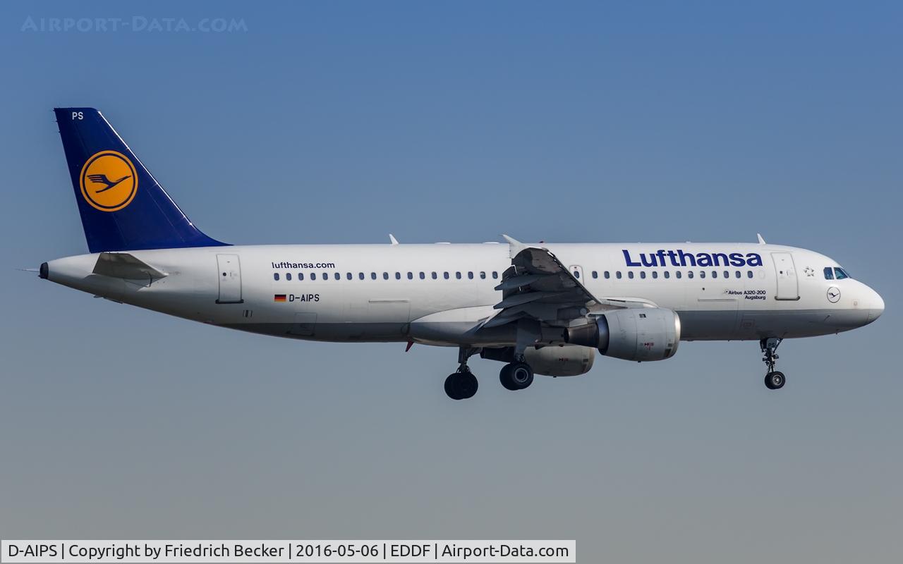D-AIPS, 1990 Airbus A320-211 C/N 0116, on final RW07C