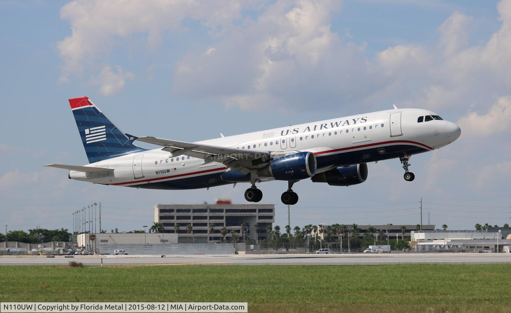 N110UW, 1999 Airbus A320-214 C/N 1112, USAirways