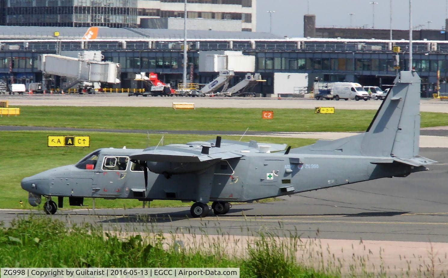 ZG998, 2002 Pilatus Britten-Norman BN-2T-4S Defender 4000 C/N 4014, At Manchester