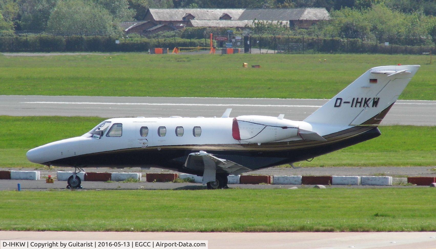 D-IHKW, 2008 Cessna 525 CitationJet CJ1+ C/N 525-0677, At Manchester