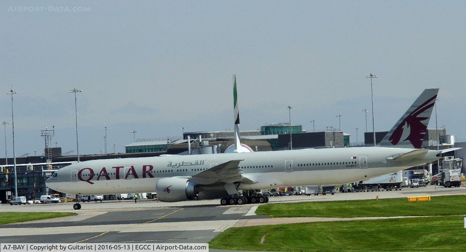 A7-BAY, 2013 Boeing 777-3DZ/ER C/N 41778, At Manchester