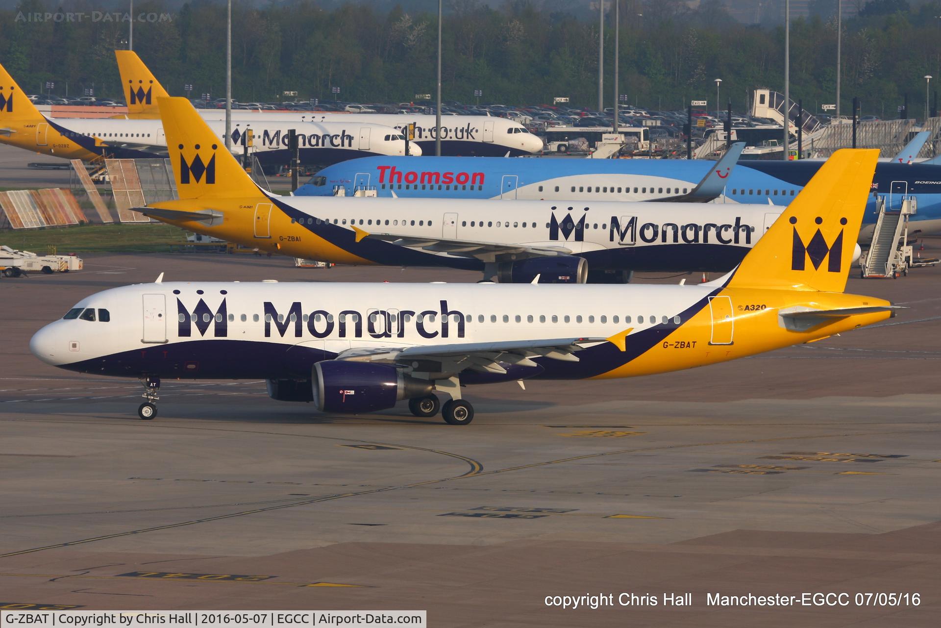 G-ZBAT, 2007 Airbus A320-214 C/N 3278, Monarch