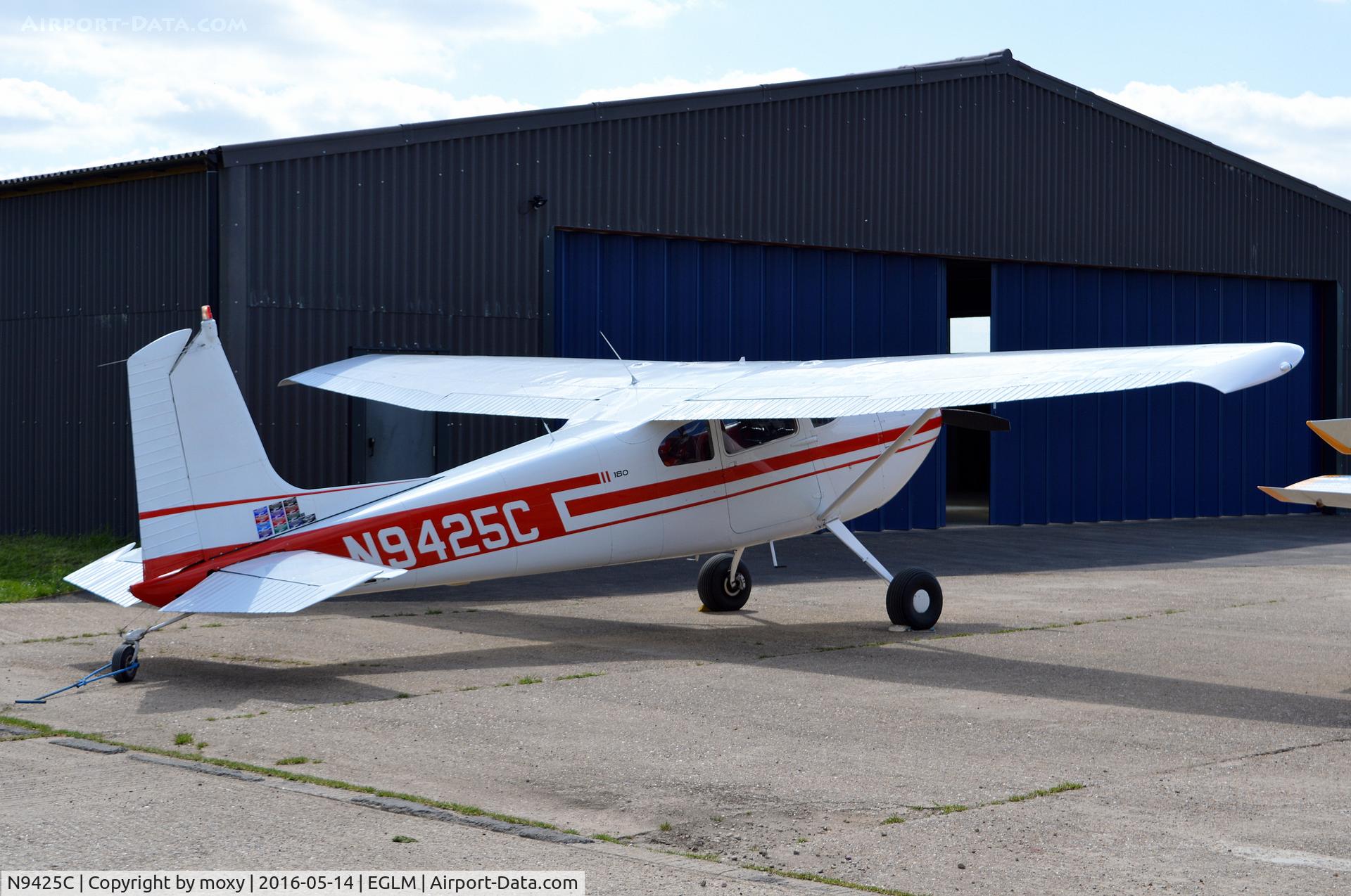 N9425C, 1955 Cessna 180 C/N 31823, Cessna 180 at White Waltham.