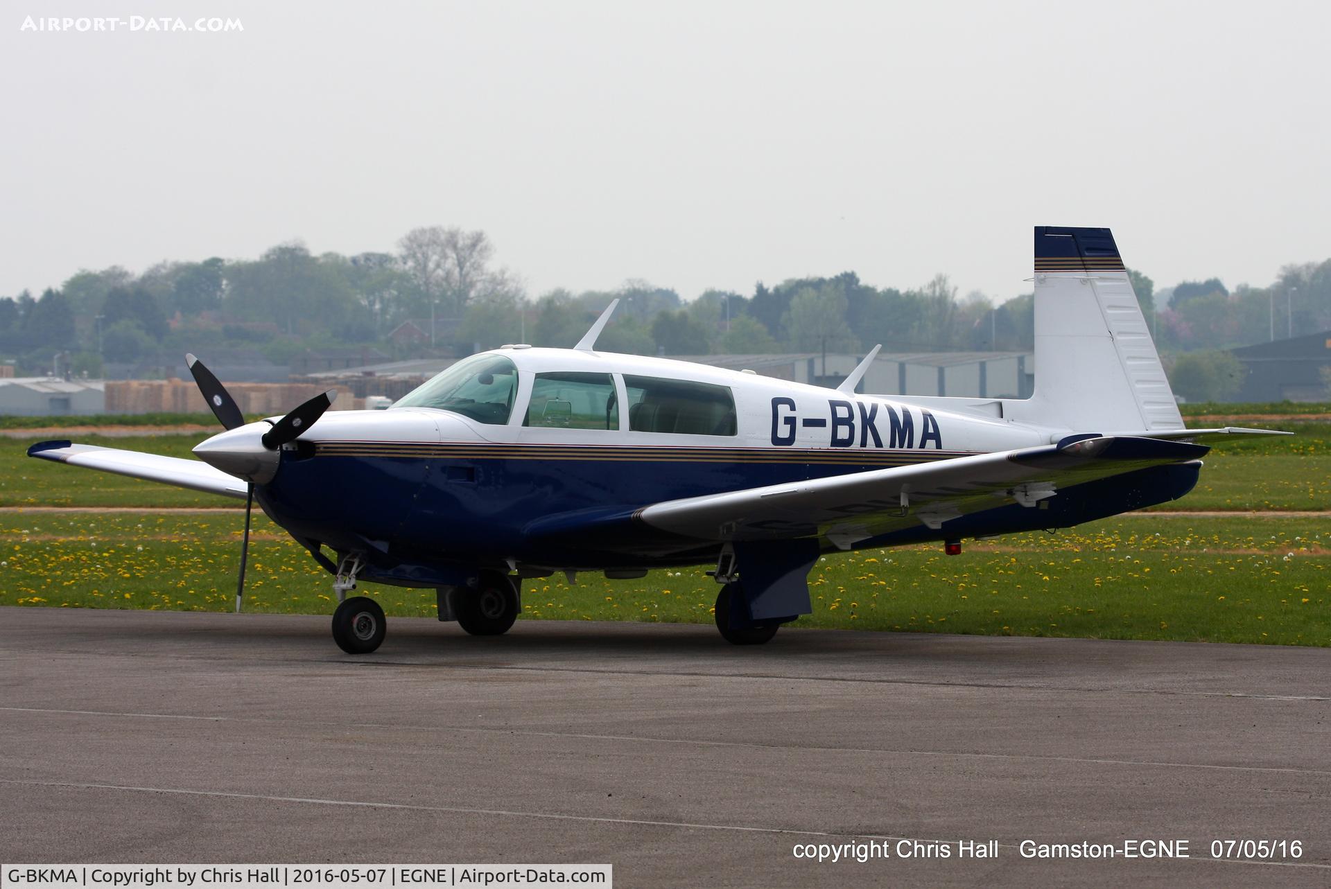 G-BKMA, 1982 Mooney M20J 201 C/N 24-1316, at Gamston