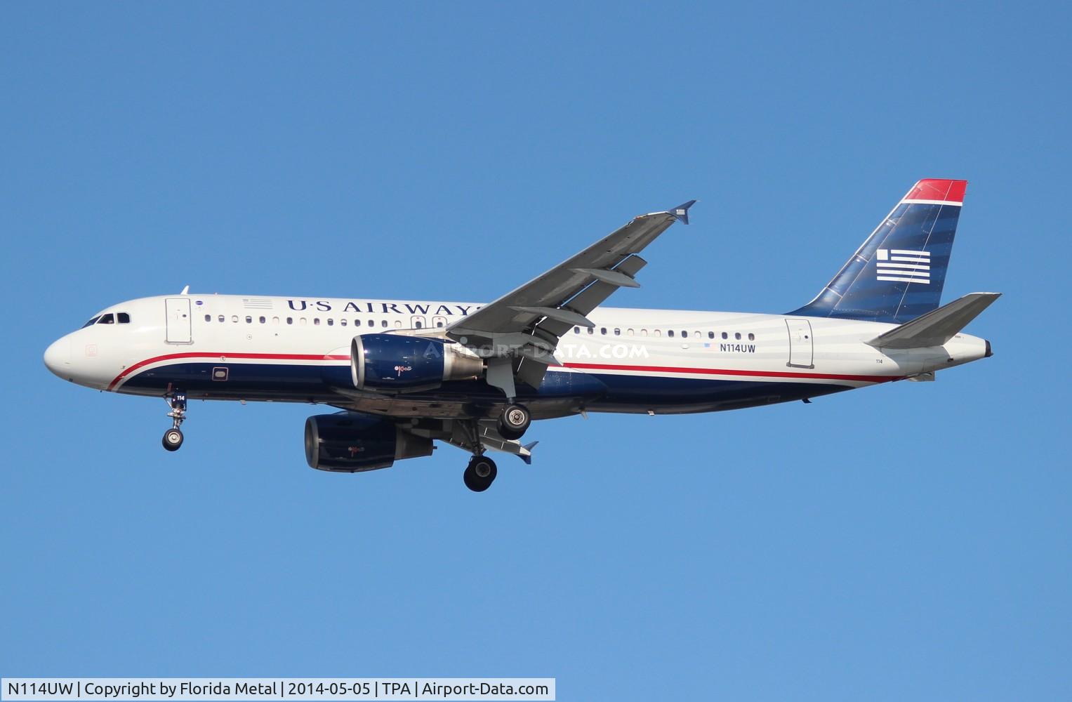 N114UW, 1999 Airbus A320-214 C/N 1148, USAirways A320