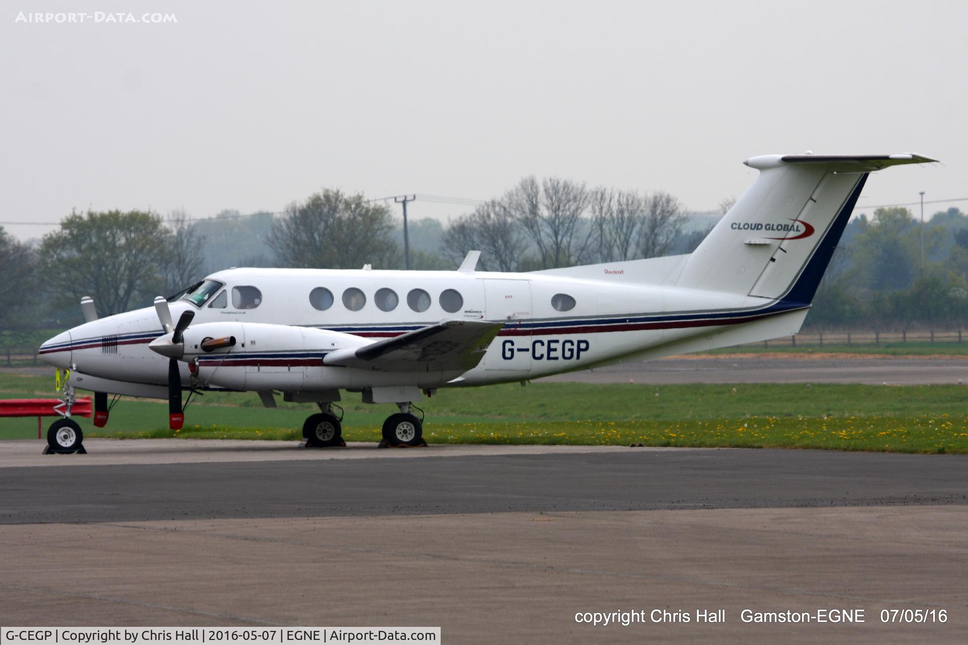 G-CEGP, 1980 Beech 200 Super King Air C/N BB-726, at Gamston
