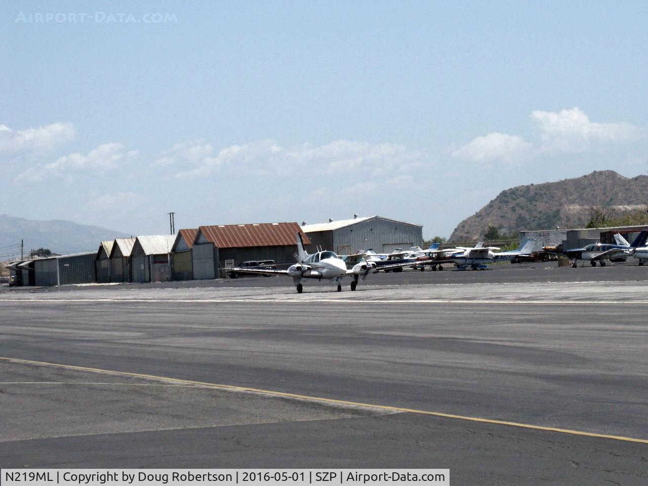 N219ML, 1966 Beech C55 Baron (95-C55) C/N TE-243, 1966 Beech 95-C55 BARON, two Continental IO-520-C 285 Hp each, takeoff roll Rwy 22