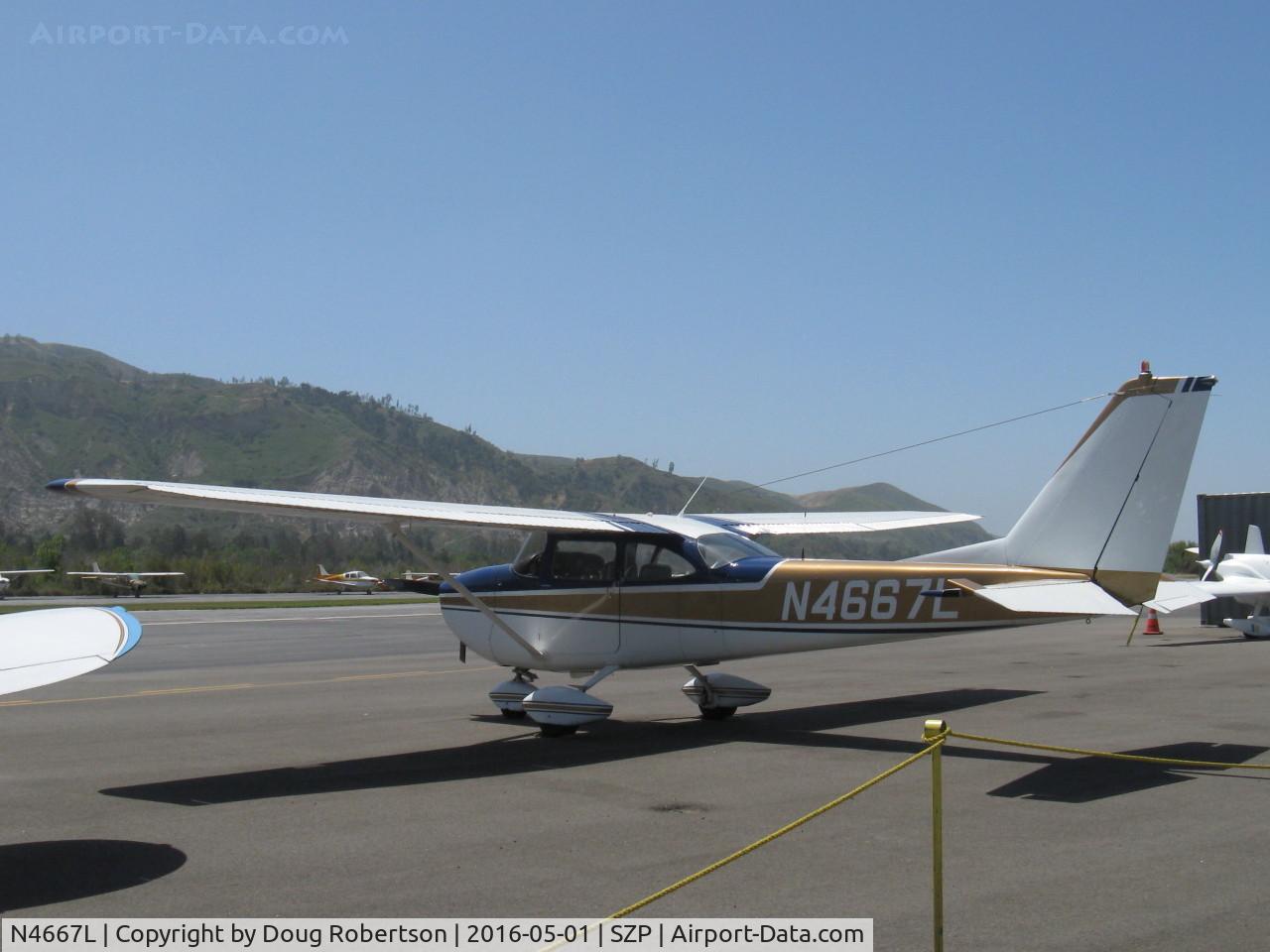N4667L, 1966 Cessna 172G C/N 17254662, `1966 Cessna 172G SKYHAWK, Continental O-300 145 Hp 6 cylinder