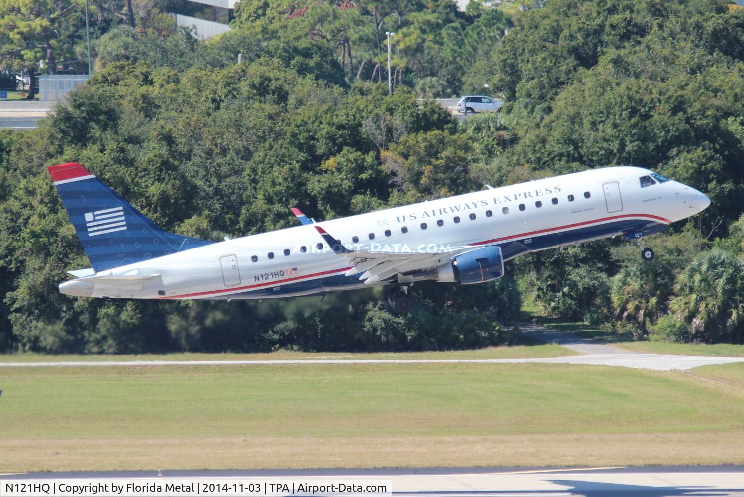 N121HQ, 2007 Embraer 175LR (ERJ-170-200LR) C/N 17000194, USAirways Express