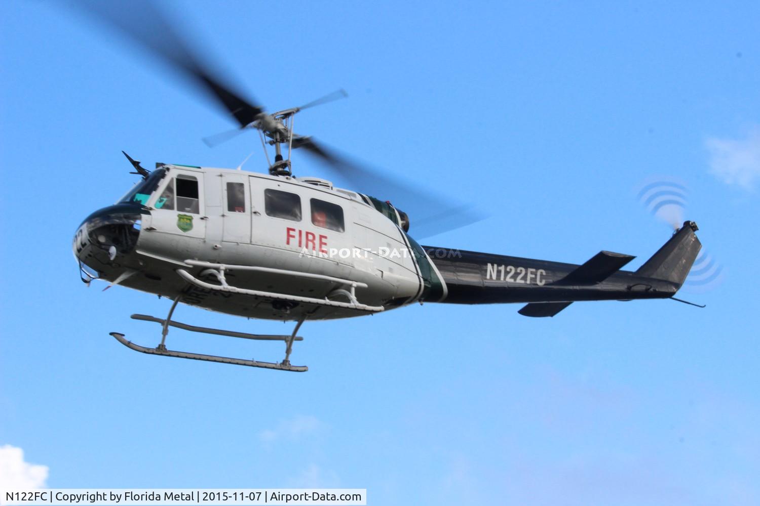 N122FC, Bell UH-1H Iroquois C/N 4749, Dept of Forestry at Oveido Mall for American Heroes Air Show