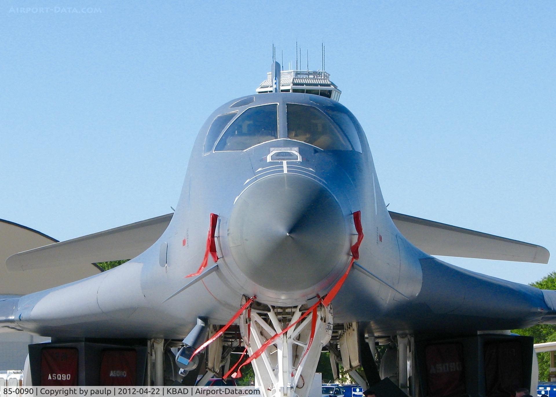 85-0090, 1985 Rockwell B-1B Lancer C/N 50, At Barksdale Air Force Base.