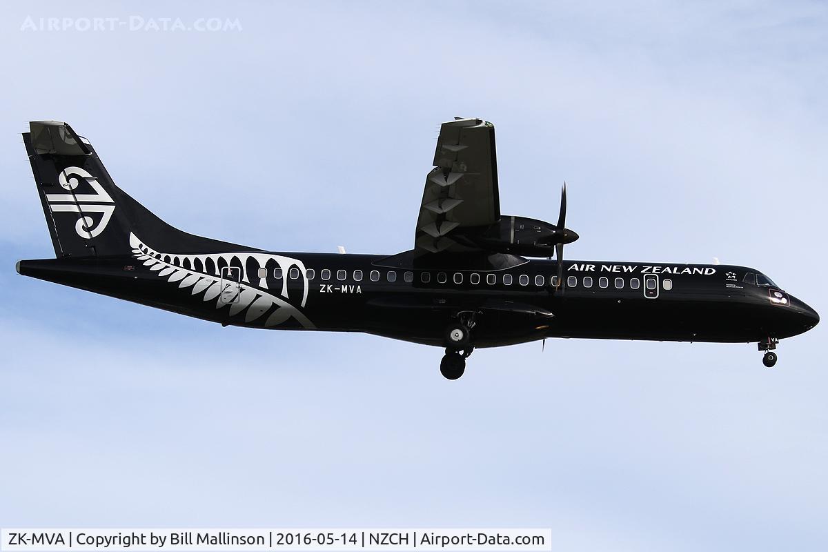 ZK-MVA, 2012 ATR 72-600 (72-212A) C/N 1051, NZ5305 from HLZ then as NZ5097 to IVC