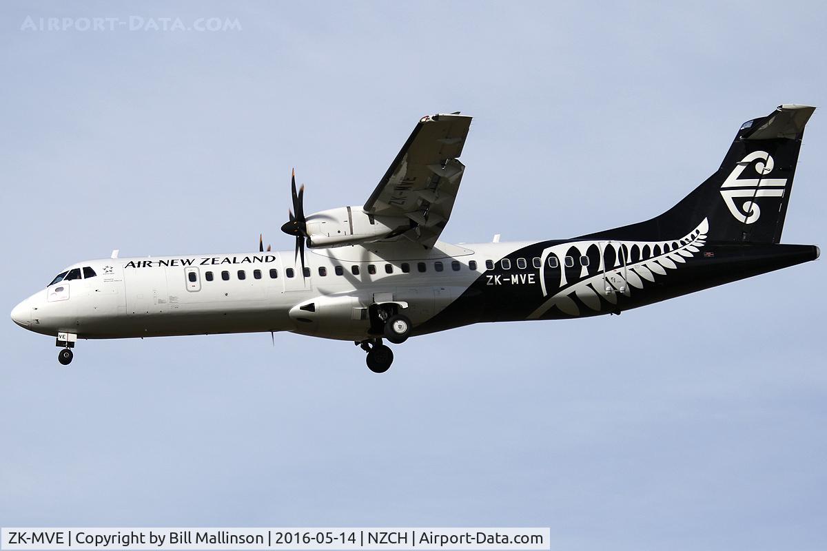 ZK-MVE, 2014 ATR 72-212A C/N 1182, NZ5045 from WLG  and returned there as NZ5334