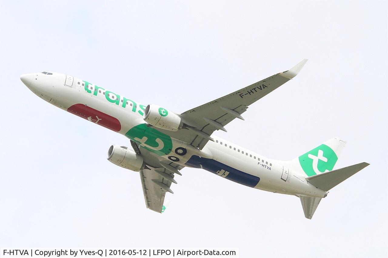 F-HTVA, 2015 Boeing 737-8K2 C/N 62158, Boeing B737-8K2, Take off rwy 26, Paris-Orly airport (LFPO-ORY)