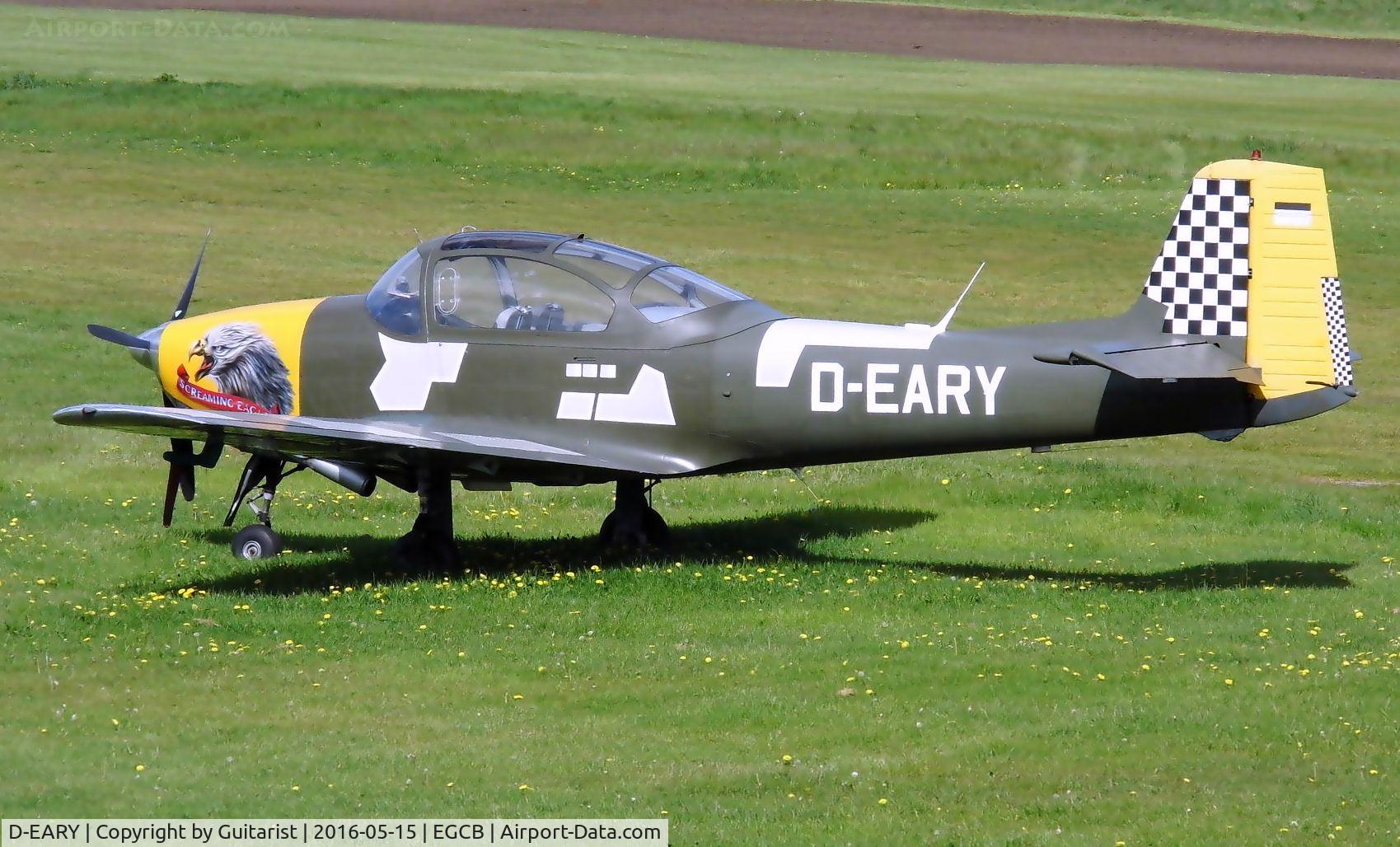 D-EARY, 1959 Piaggio P-149D C/N 057, City Airport Manchester