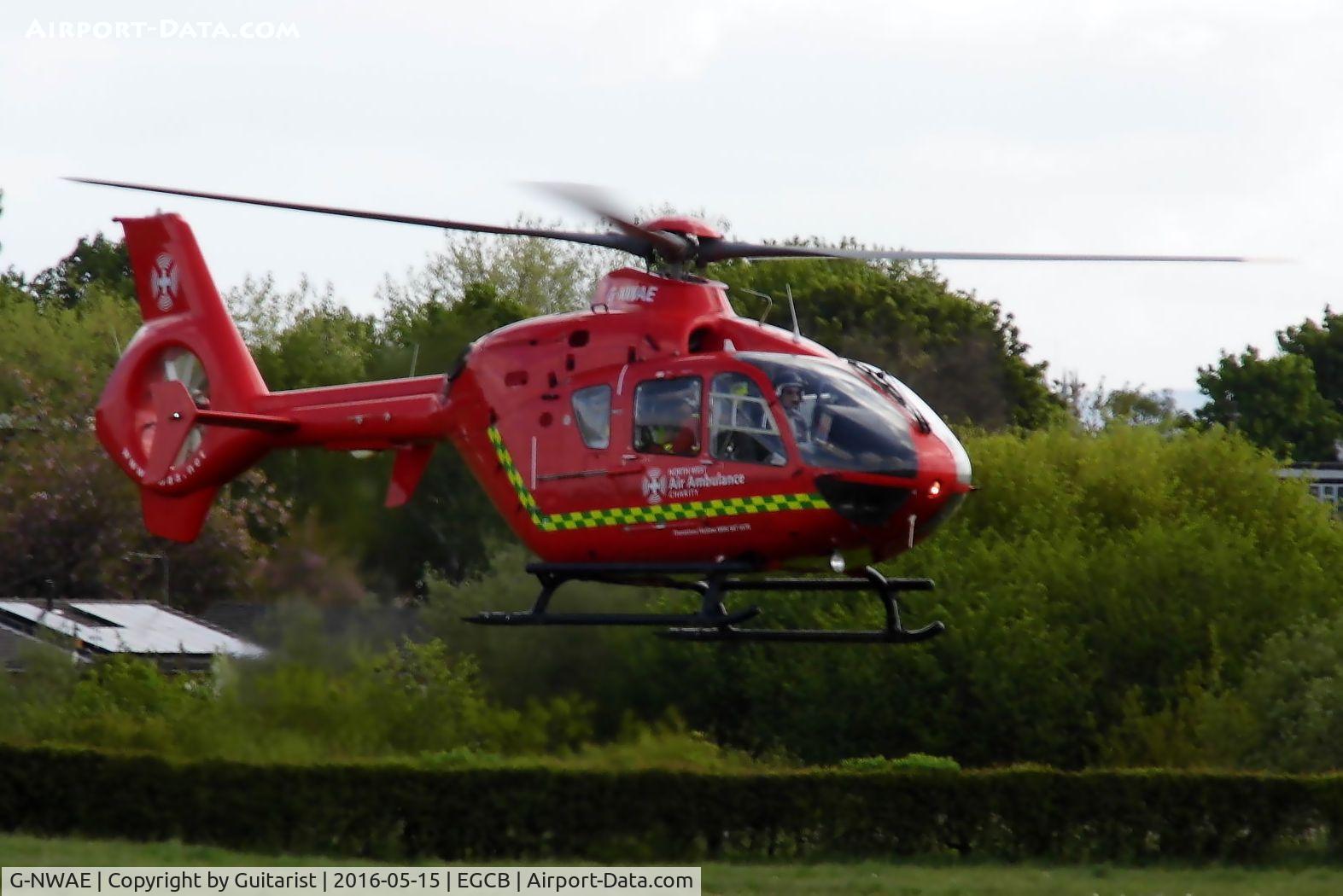 G-NWAE, 2003 Eurocopter EC-135T-2 C/N 0312, City Airport Manchester