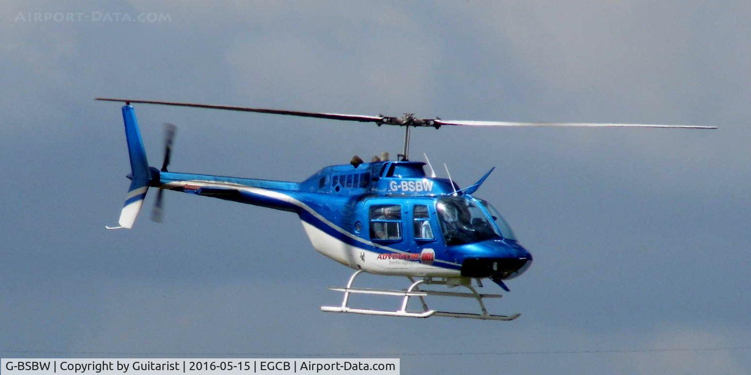 G-BSBW, 1982 Bell 206B JetRanger III C/N 3664, City Airport Manchester
