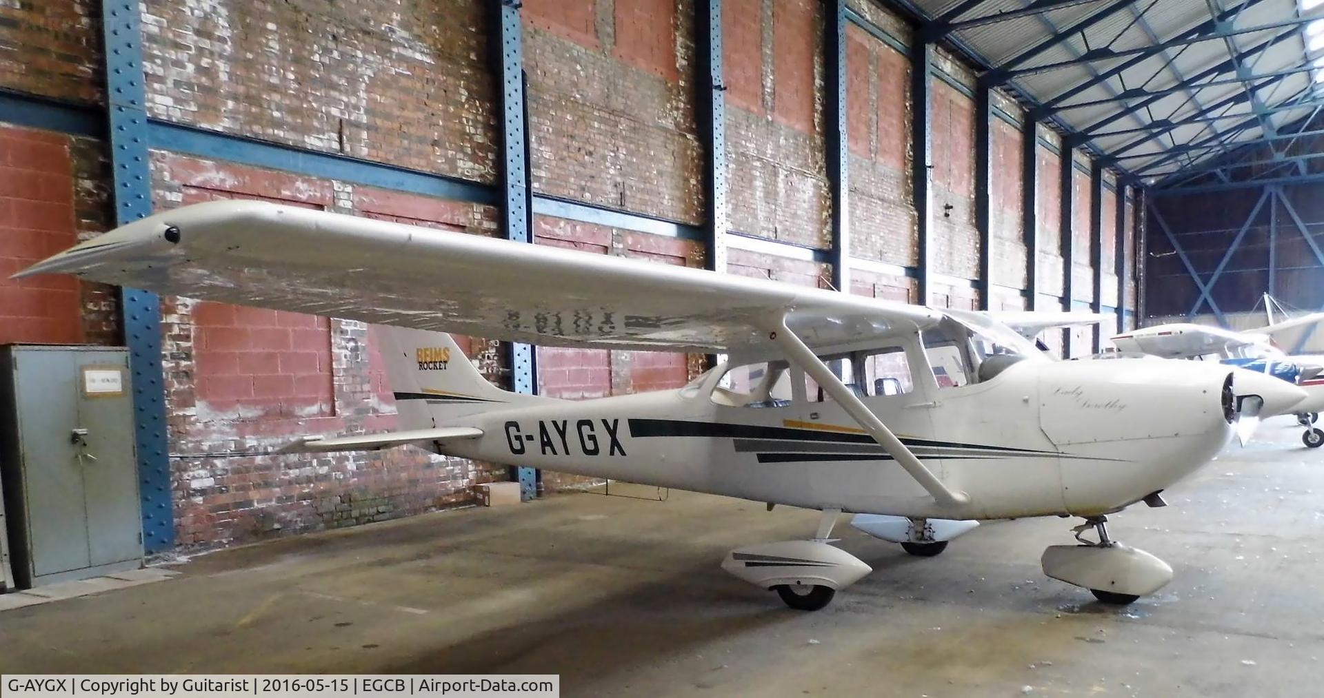 G-AYGX, 1970 Reims FR172G Reims Rocket C/N 0208, City Airport Manchester