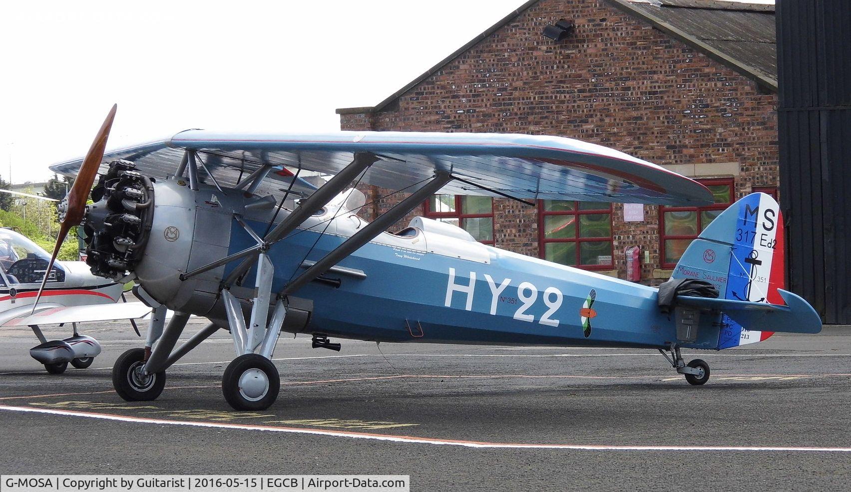 G-MOSA, 1952 Morane-Saulnier MS.317 C/N 351, City Airport Manchester