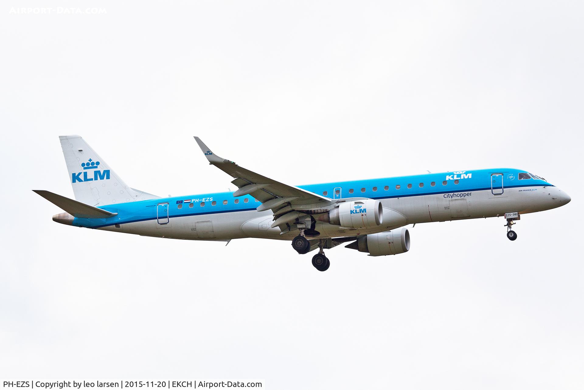 PH-EZS, 2010 Embraer 190LR (ERJ-190-100LR) C/N 19000380, Copenhagen20.11.15