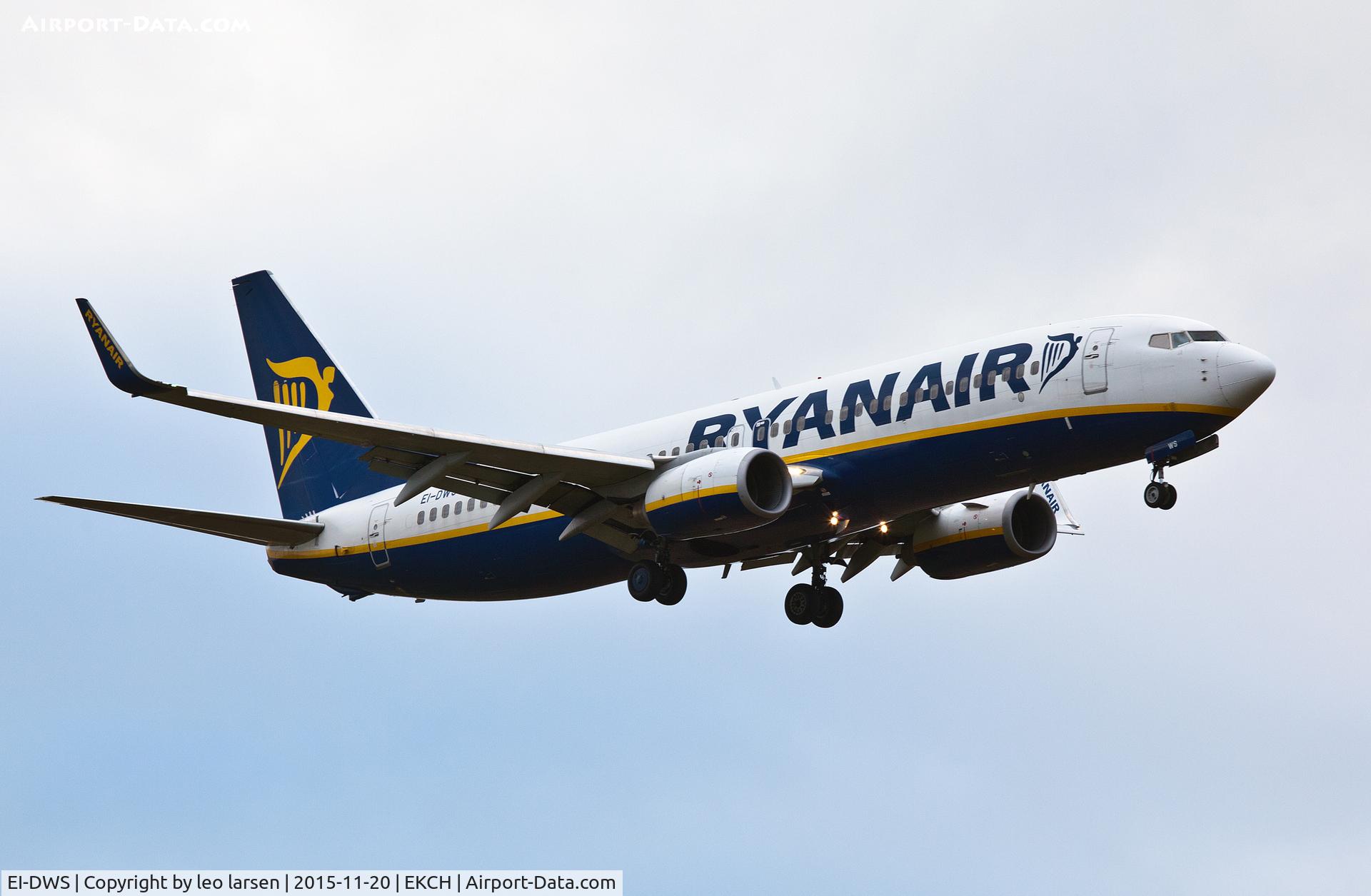 EI-DWS, 2007 Boeing 737-8AS C/N 33625, Copenhagen 20.11.15