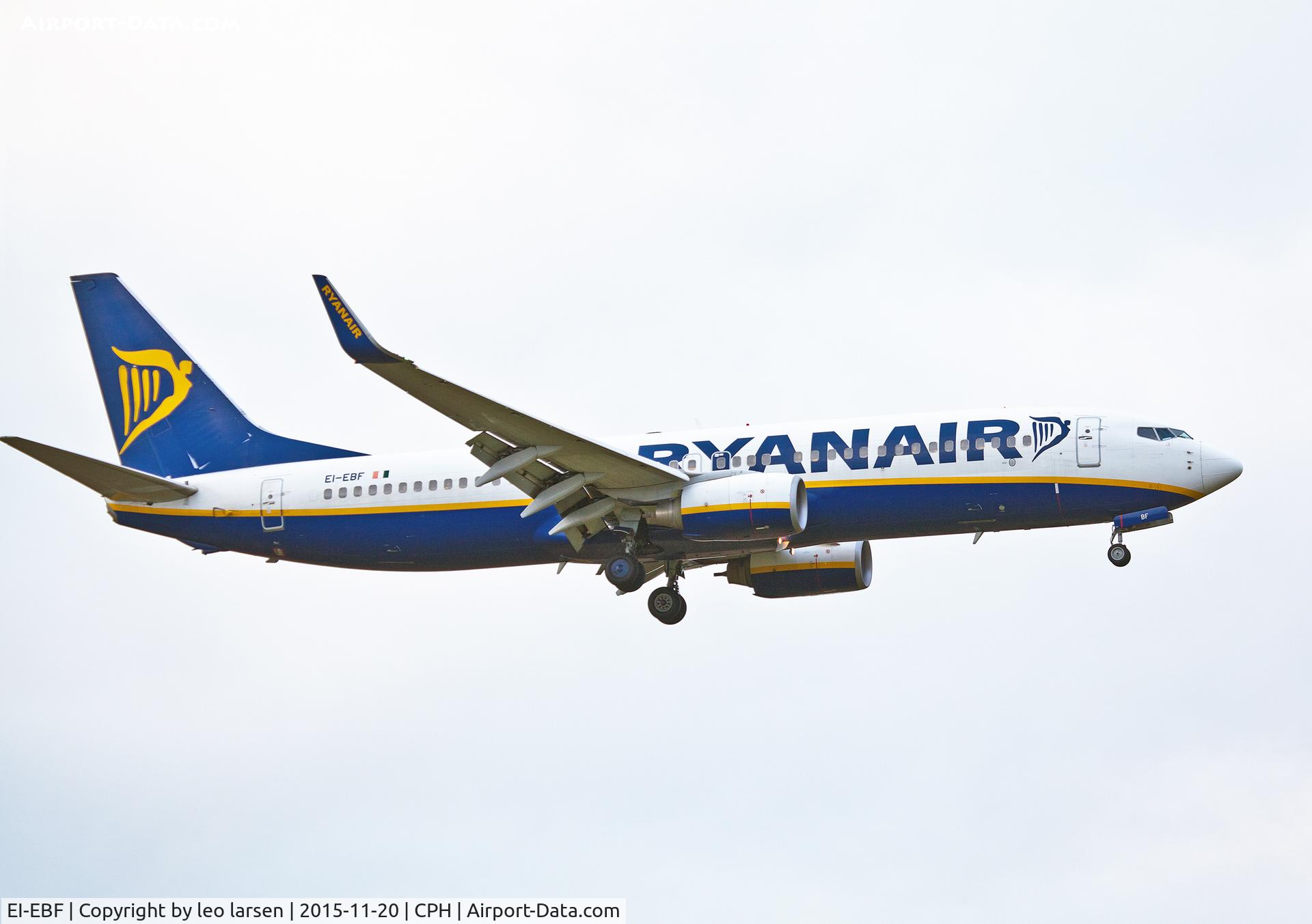 EI-EBF, 2009 Boeing 737-8AS C/N 37524, Copenhagen 20.11.15