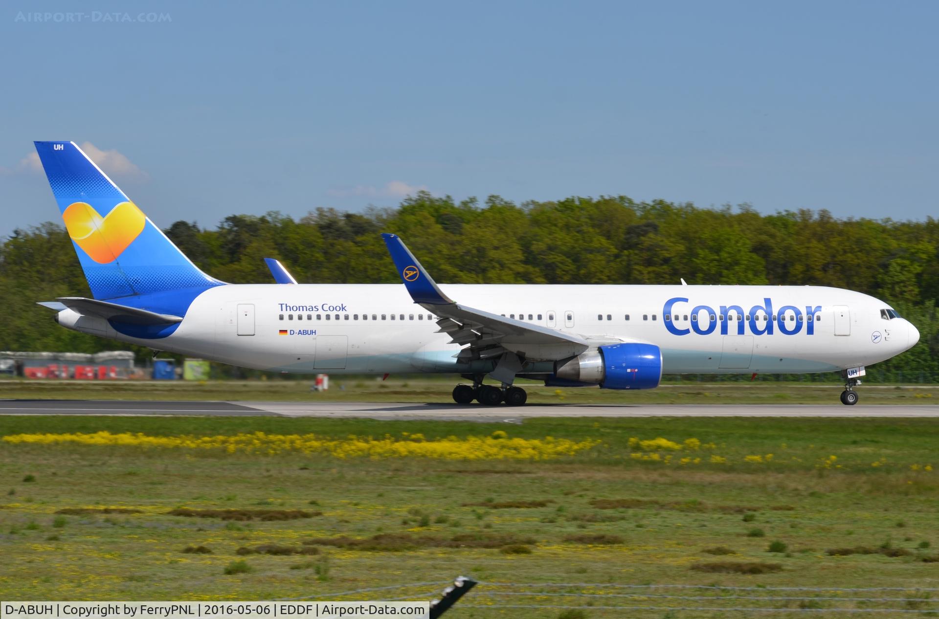 D-ABUH, 1994 Boeing 767-330/ER C/N 26986, Condor B763 departing FRA.