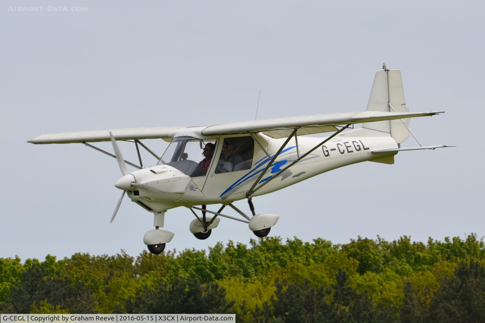 G-CEGL, 2006 Comco Ikarus C42 FB80 C/N 0609-6848, Landing at Northrepps.