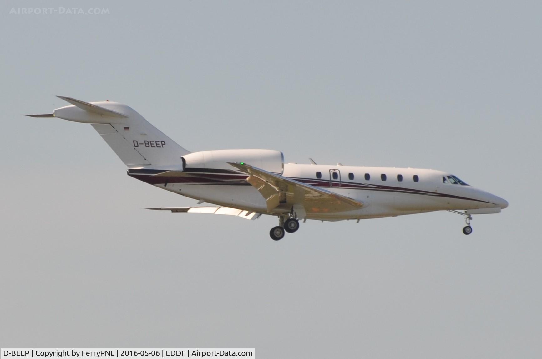 D-BEEP, 2000 Cessna 750 Citation X Citation X C/N 750-0107, Cessna Citation X landing.