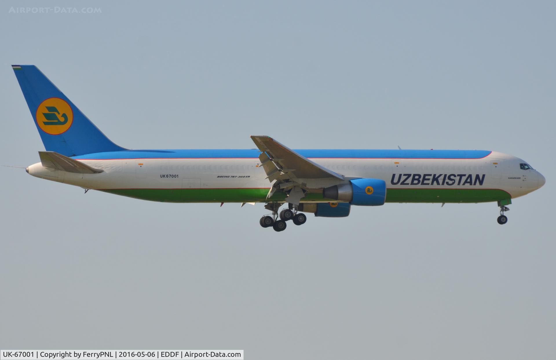 UK-67001, 1996 Boeing 767-300/ER C/N 28370, Uzbekistan converted this B763 to a freighter.