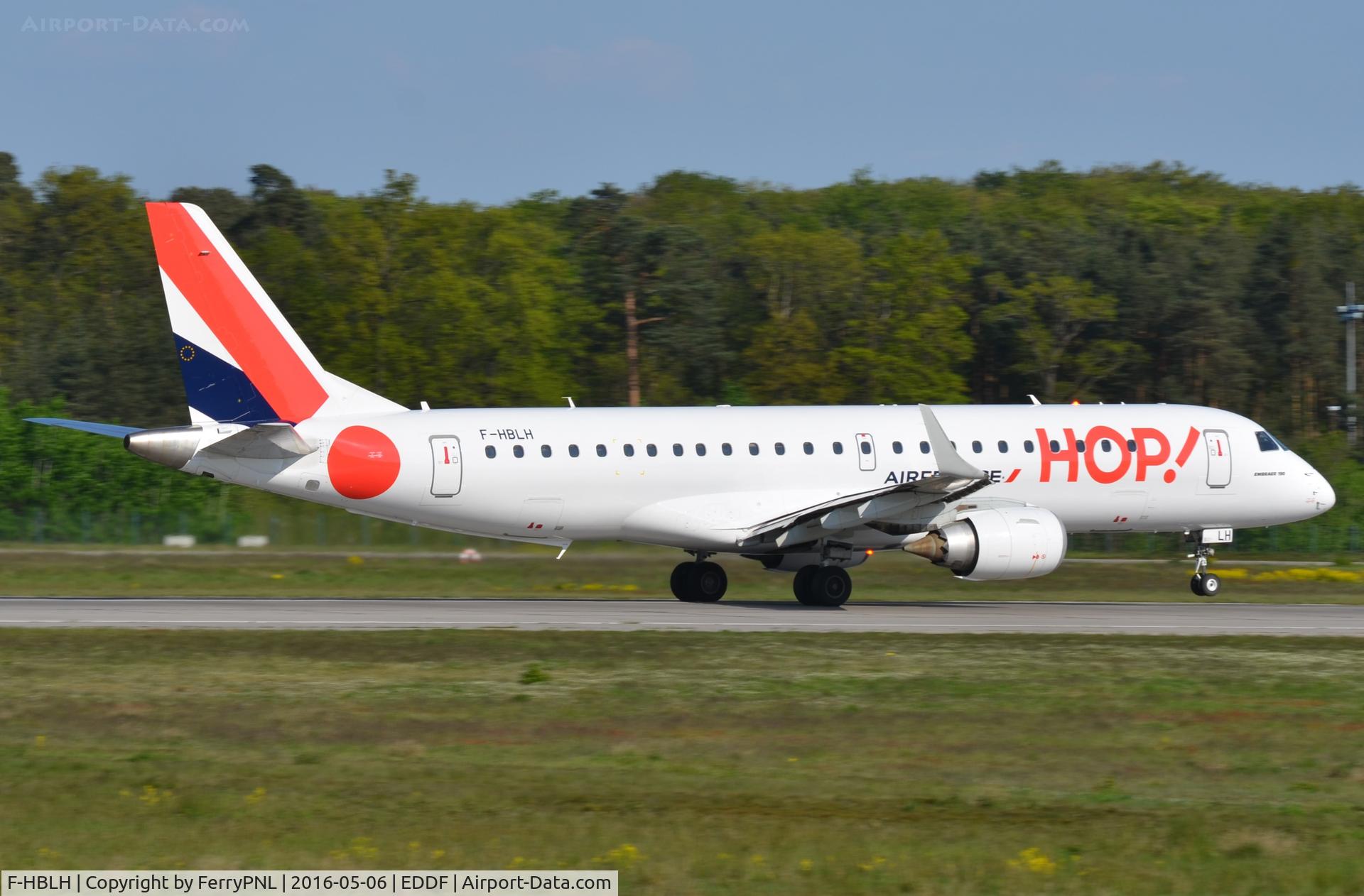 F-HBLH, 2009 Embraer 190LR (ERJ-190-100LR) C/N 19000266, Hop ERJ190 departing FRA