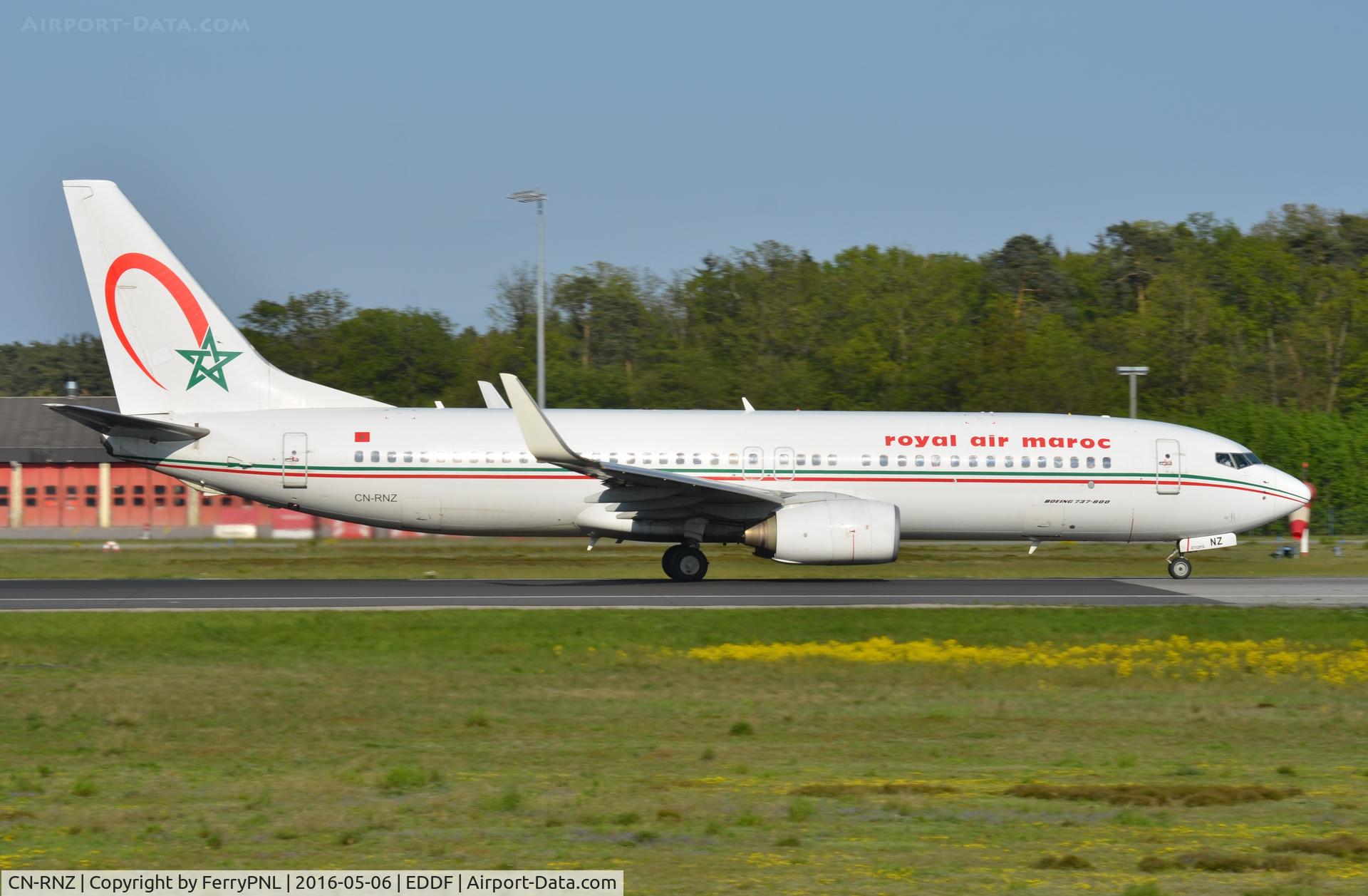 CN-RNZ, 2002 Boeing 737-8B6 C/N 33058, RAM B738 departing.