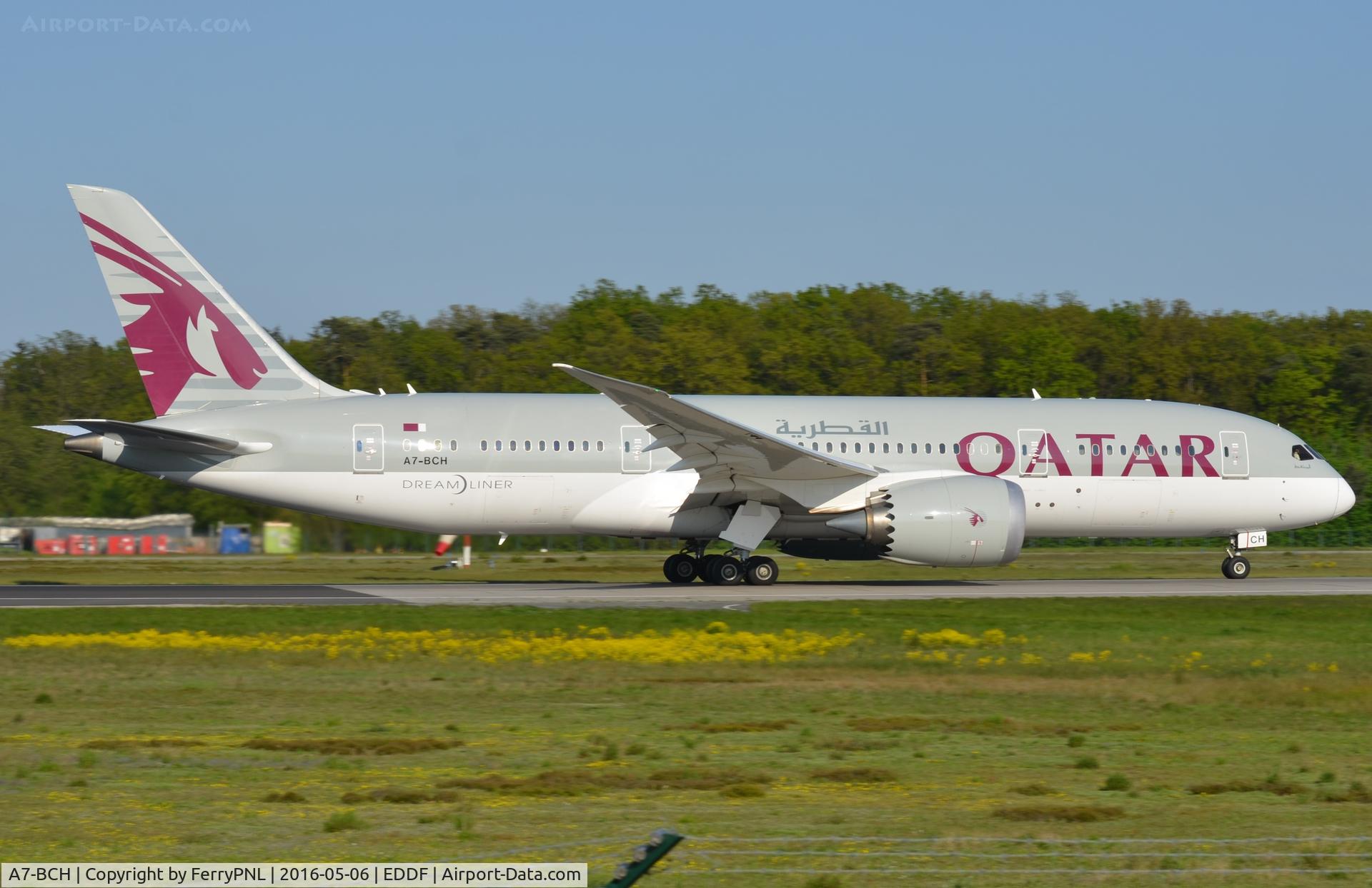 A7-BCH, 2013 Boeing 787-8 Dreamliner Dreamliner C/N 38326, Qatar B788 departing FRA late afternoon.