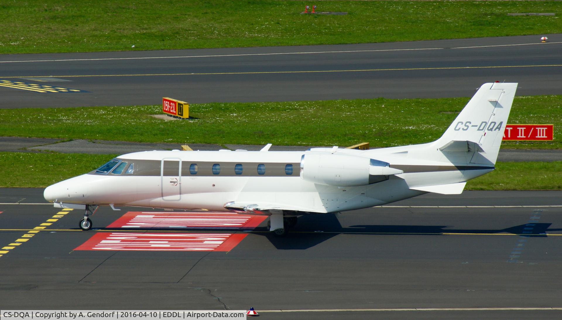 CS-DQA, 2008 Cessna 560XL Citation XLS C/N 560-5798, NetJets (untitled), is here taxiing at Düsseldorf Int'l(EDDL)