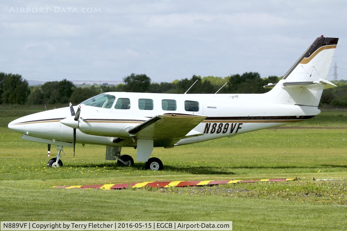 N889VF, 1982 Cessna T303 Crusader C/N T30300102, At City Airport , Manchester , UK