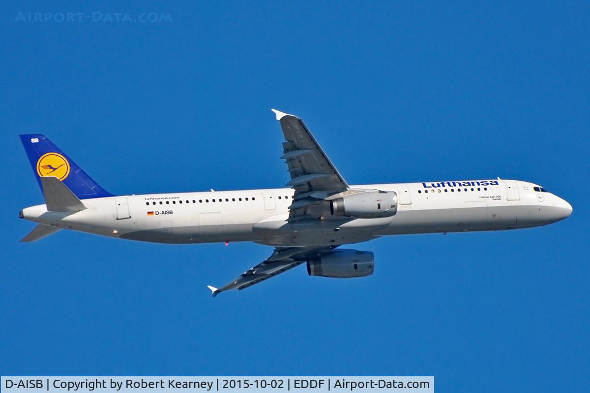 D-AISB, 1999 Airbus A321-231 C/N 1080, Climbing out of EDDF